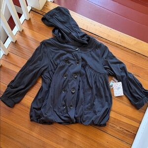 NWT Free People Washed Black Jacket
